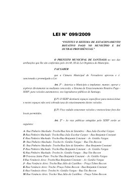 PROJETO DE LEI N&deg; 000/97 - Prefeitura Municipal de Santiago