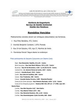 Descarte de Medicamentos Vencidos 1