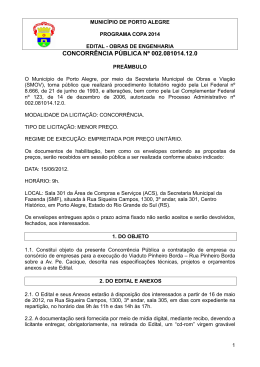 Edital - Copa Transparente