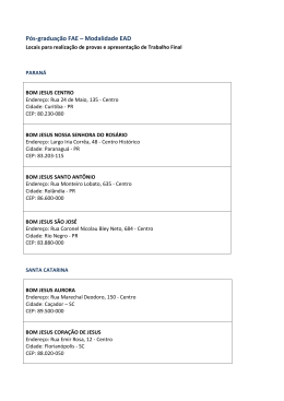 P&oacute;s-gradua&ccedil;&atilde;o FAE &ndash; Modalidade EAD