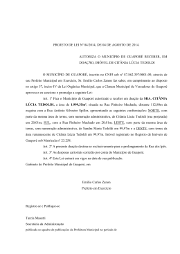 projeto-de-lei 84-2014 - recebe imóvel CITÂNIA LÚCIA TEDOLDI
