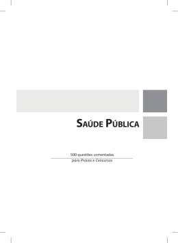 SAÚDE PÚBLICA - Editora Sanar