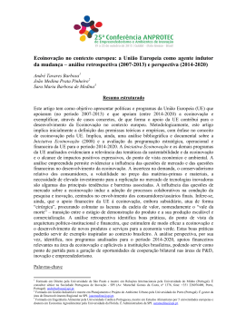 a Uni&atilde;o Europeia como agente indutor da mudan&ccedil;a