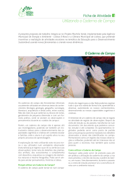 Ficha - Caderno de Campo - Lisboa E-Nova