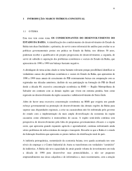 1 INTRODU&Ccedil;&Atilde;O: MARCO TE&Oacute;RICO&ndash;CONCEITUAL 1.1 O
