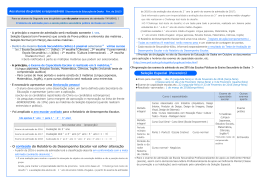 ・ ・O conte&uacute;do do Relat&oacute;rio de Desempenho Escolar vai sofrer