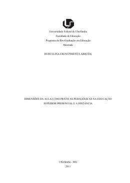 1 Universidade Federal de Uberl&acirc;ndia Faculdade de