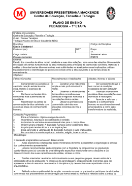 1&ordf; ETAPA - Universidade Presbiteriana Mackenzie
