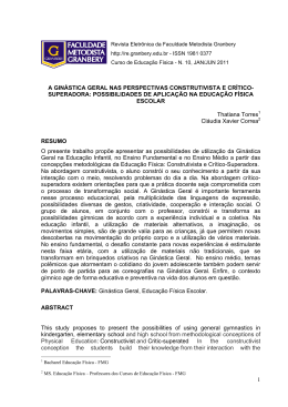 1 a ginástica geral nas perspectivas construtivista e crítico