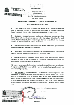 Ata Conselho de Administra&ccedil;&atilde;o