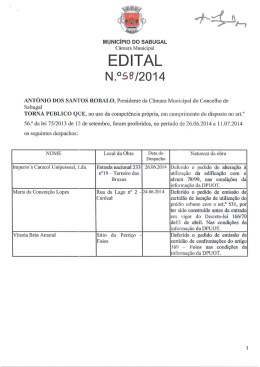 EDITAL m&atilde;e/2014