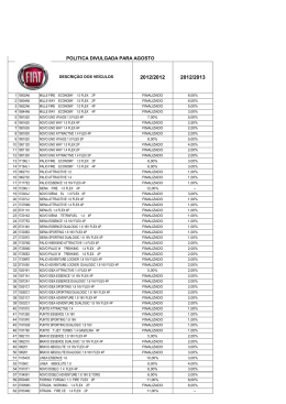 POLITICA DIVULGADA PARA AGOSTO