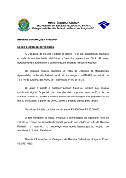 Leil&atilde;o eletr&ocirc;nico de ve&iacute;culos