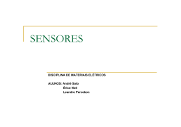 SENSORES - Prof. Petry