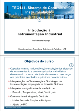 Introdu&ccedil;&atilde;o &agrave; Instrumenta&ccedil;&atilde;o