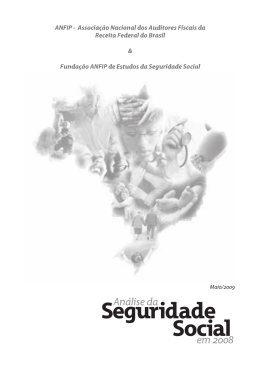 An&aacute;lise da Seguridade Social 2008. - FETEC-CUT-PR