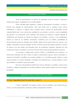 Previdência do Servidor Público da União - Direito