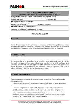 Direito Previdenci&aacute;rio