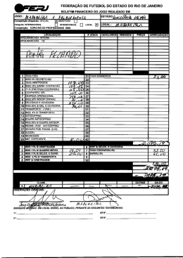 w FEDERA&Ccedil;&Atilde;O DE FUTEBOL DO ESTADO DO RIO DE JANEIRO