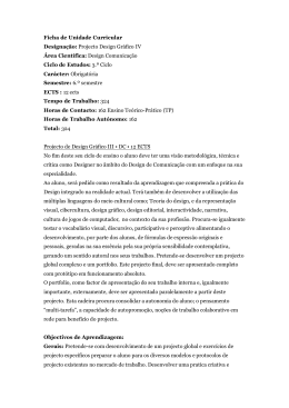 Projecto de Design Gr&aacute;fico IV - Instituto Polit&eacute;cnico de Leiria