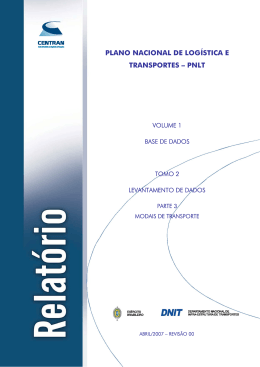 plano nacional de logística e transportes