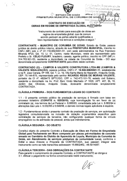 ESTADO DE GOIAS &ldquo;ff A &not; - PREFEITURA MUNICIPAL DE