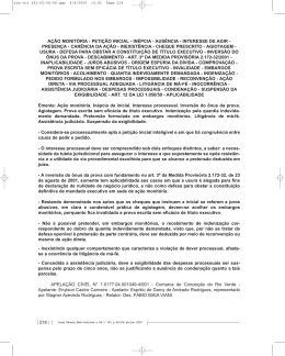 218 ação monitória - petição inicial - inépcia - ausência