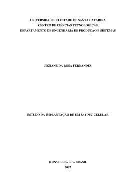 Estudo da Implanta&ccedil;&atilde;o de um Layout Celular
