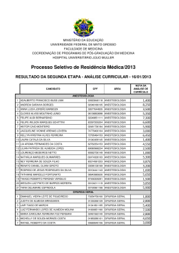 (DEFERIMENTO DE INSCRI\307\325ES RESID\312NCIA