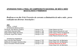 Apurados > Final do Campeonato Nacional de M&atilde;o-a-M&atilde;o