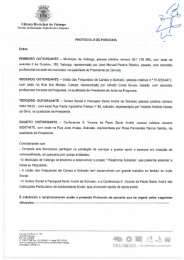 U..&rdquo; - C&acirc;mara Municipal de Valongo