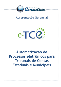 Apresenta&ccedil;&atilde;o Gerencial