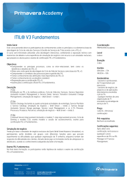 ITIL® V3 Fundamentos