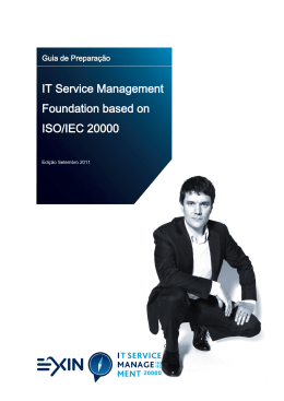 IT Service Management Foundation based on ISO/IEC 20000