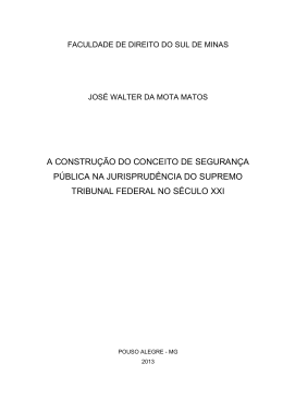 a constru&ccedil;&atilde;o do conceito de seguran&ccedil;a p&uacute;blica na