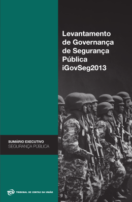 Levantamento de Governan&ccedil;a de Seguran&ccedil;a P&uacute;blica iGovSeg2013