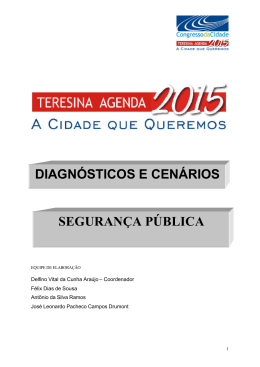 DIAGN&Oacute;STICOS E CEN&Aacute;RIOS SEGURAN&Ccedil;A P&Uacute;BLICA