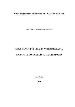 Gislene Donizetti Geronimo - Universidade Presbiteriana