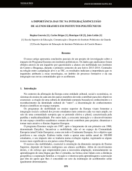 a IMPORTANCIA DAS tic - Reposit&oacute;rio Cient&iacute;fico do IPCB