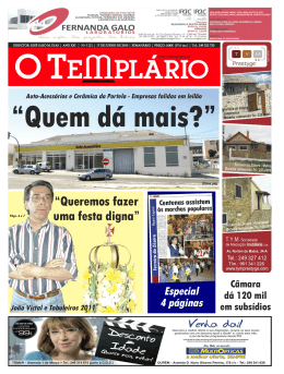 Em Tomar - Jornal O Templ&aacute;rio