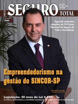 Empreendedorismo na gest&atilde;o do SINCOR-SP