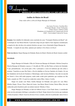 An&aacute;lise de Ra&iacute;zes do Brasil