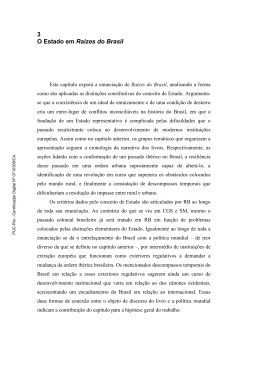 3 O Estado em Ra&iacute;zes do Brasil