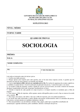 sociologia - Secretaria de Educação de Pernambuco