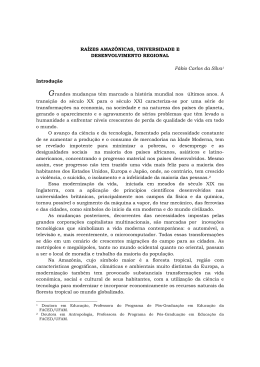 RAÍZES AMAZÔNICAS, UNIVERSIDADE E DESENVOLVIMENTO