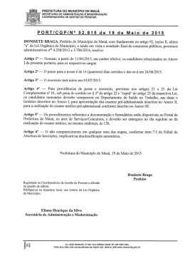 PORT/CGPIN&deg; 52.815 de 19 de Maio de 2015