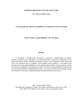 responsabilidade civil do advogado