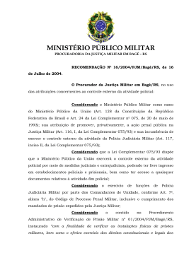 Leia o documento… - Ministério Público Militar