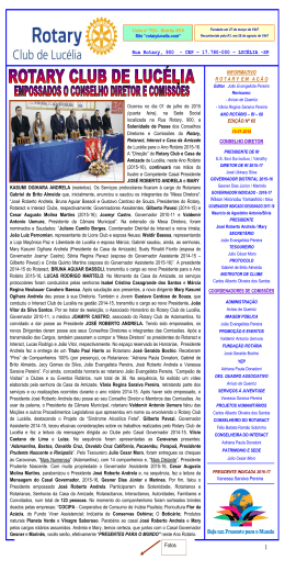 Informativo Rotary em A&ccedil;&atilde;o n&ordm; 65