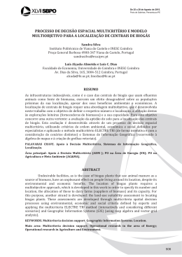 Processo de decis&atilde;o espacial multicrit&eacute;rio e modelo multiobjetivo